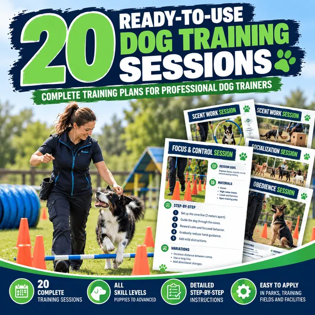 20 Ready-to-Use Dog Training Sessions - Exclusive Bonus Guide