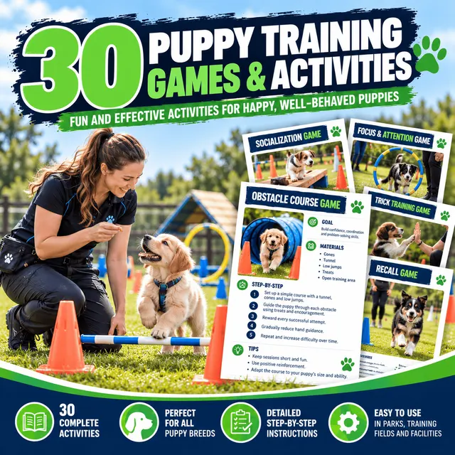 30 Puppy Training Games & Activities - Exclusive Bonus Guide